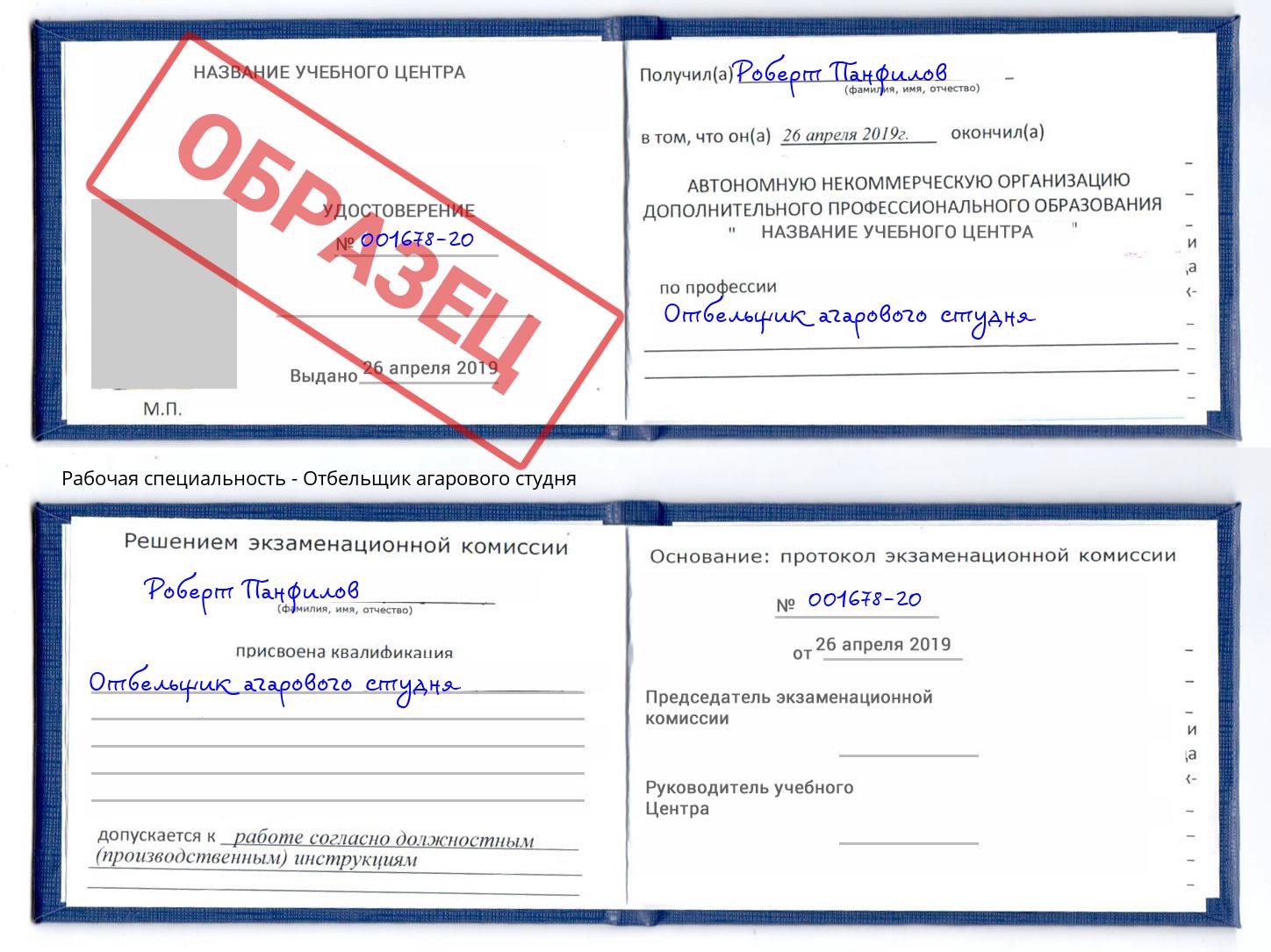 Отбельщик агарового студня Кизляр